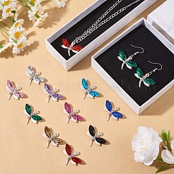 40Pcs 10 Colors Alloy Rhinestones Charms&nbsp;JX147A