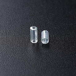 透明色光沢ガラスラッパビーズ  丸い穴  透明  3~8x2mm  穴：0.7mm  約450g /ポンド&nbsp;SEED-N005-001-A13