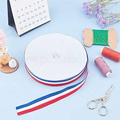 フラットストライプグログランポリエステルリボン  ウェビング衣類縫製アクセサリー  カラフル  25mm&nbsp;EC-WH0003-13-A04