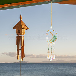 Crystal Chandelier Glass Teardrop Pendant Decorations&nbsp;HJEW-PH01778-03