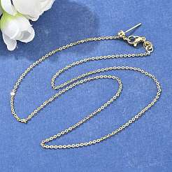 Brass Cable Chain Necklaces&nbsp;LS-NJEW-E151-03G