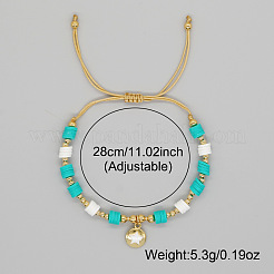 Brass Round Beads Charm Bracelets&nbsp;HJ6386-3