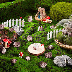30Pcs 3 Style Resin Hedgehog Display Decorations&nbsp;DJEW-GA0001-46