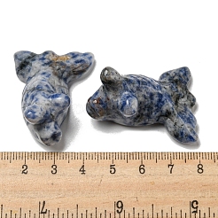 Natural Blue Spot Jasper Carved Healing Goldfish Figurines&nbsp;DJEW-D012-08J