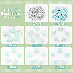 DIY Acrylic Beads Bracelet Making Kit&nbsp;DIY-PH0006-39A