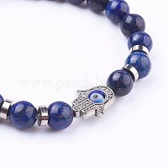 Natural Lapis Lazuli(Dyed) Stretch Bracelets&nbsp;BJEW-JB03146-03