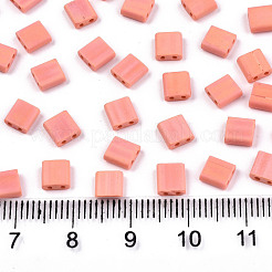 FGB 2-Hole Glass Seed Beads&nbsp;X-SEED-S031-L-ST50FR