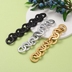 3Strands 3 Colors Handmade Opaque Spray Painted Acrylic Rolo Chains&nbsp;AJEW-SZ0001-64A