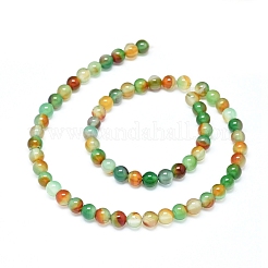 Natural Peacock Agate Beads Strands&nbsp;G-D0005-22-6mm