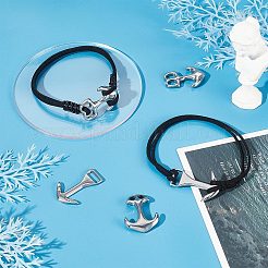 6個、3種類のスタイルの304ステンレススチールフック留め具  アンカー  ステンレス鋼色  31~35x21~24x2.5~6mm  穴：4~7x5~10mm  2個/スタイル&nbsp;STAS-SC0004-36