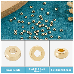 100Pcs Brass Beads&nbsp;KK-HS0015-28G