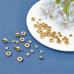 48Pcs 6 Style 304 Stainless Steel Beads&nbsp;STAS-FH0001-94