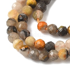 Natural Bumblebee Jasper Beads Strands&nbsp;G-D306-A08-2mm