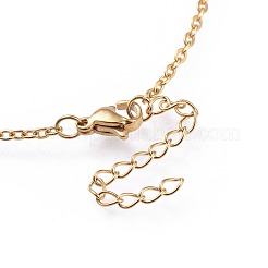 Brass Micro Pave Cubic Zirconia Pendant Necklaces&nbsp;NJEW-F271-01-G