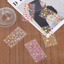 6 Sheets 6 Style Maple Leaf Nail Art Stickers Decals&nbsp;MRMJ-OC0003-57A