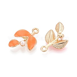 Alloy Enamel Pendants&nbsp;PALLOY-T092-39G-02