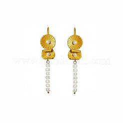 Alloy Imitation Pearl Dangle Earrings for Women&nbsp;WG6C977-01