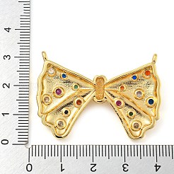 Rack Plating Brass Micro Pave Cubic Zirconia Pendants&nbsp;KK-C044-12G
