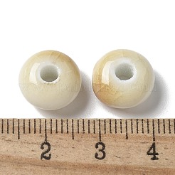 手作りの陶器ビーズ  ロンデル  ミックスカラー  12x7mm  穴：3.3mm&nbsp;X-PORC-L080-B