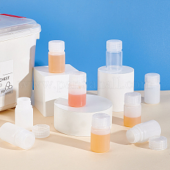 プラスチック製の広口実験用試薬ボトル  サンプルボトルを密封する  ホワイト  33.5x61.5mm  容量：30ml（1.01fl.oz）&nbsp;CON-WH0089-195A-02