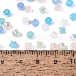 FGB Imitation Jade Colours Glass Seed Beads&nbsp;SEED-Q040-07A-C06