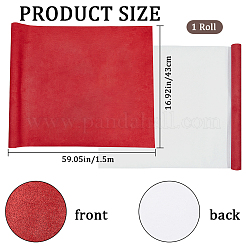 フェイクスエードブックカバー  ノートブックラップ  長方形  インディアンレッド  1500x430mm&nbsp;DIY-WH0453-95E