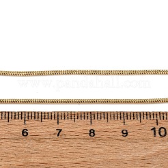304ステンレススチールラウンドスネークチェーンネックレス  14KGP本金メッキ  16.93インチ（43cm）&nbsp;NJEW-T016-19G