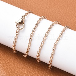 304 Stainless Steel Cable Chain Necklace Making&nbsp;STAS-P045-01RG