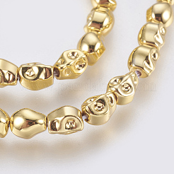 Electroplated Non-magnetic Synthetic Hematite Bead Strand&nbsp;G-E495-05