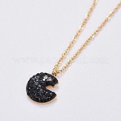 (Jewelry Parties Factory Sale)304 Stainless Steel Cable Chains Pendant Necklaces&nbsp;NJEW-F267-21G