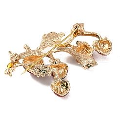 KC Gold Plated Alloy Fruit Brooches&nbsp;X-JEWB-L017-02KCG-03
