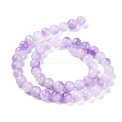 Faceted Rondelle Dyed Natural White Jade Bead Strands&nbsp;G-D073-01G