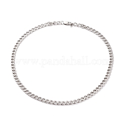 Tarnish Resistant Men's 304 Stainless Steel Cuban Chains Bracelets and Necklaces Jewelry Sets&nbsp;SJEW-JS01159
