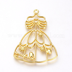 Alloy Open Back Bezel Pendants&nbsp;PALLOY-R098-59G