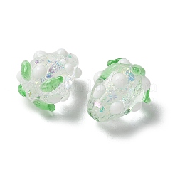 Handmade Foil Lampwork Bumpy Beads Strands&nbsp;FOIL-Z001-05E