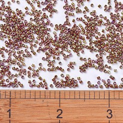 MIYUKIデリカビーズ  シリンダー  日本製シードビーズ  11/0  （db0501) 24ktゴールドアイリス  1.3x1.6mm  穴：0.8mm  約2000PCS /ボトル  10 G /ボトル&nbsp;SEED-JP0008-DB0501