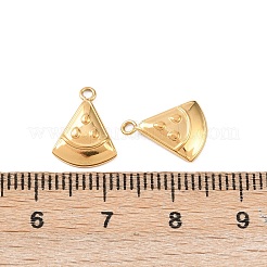304ステンレスペンダント  ピザ  イオンプレーティング（ip）  18KGP本金メッキ  12.5x10x2mm  穴：1.2mm&nbsp;STAS-D390-22G