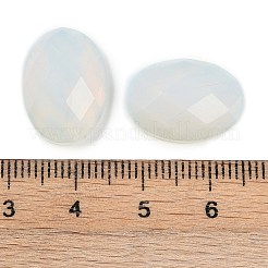 合成オパライトカボション  多面カット  オーバル  18x13x6mm&nbsp;G-G760-A21