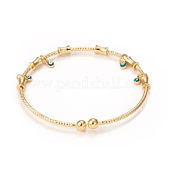 Rack Plating Brass Cuff Bangles&nbsp;BJEW-E071-04G