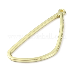 ラックメッキ合金ペンダント  三角形  ゴールドカラー  36x15x1.5mm  穴：1mm&nbsp;PALLOY-K023-05G