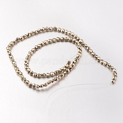 Electroplate Non-magnetic Synthetic Hematite Bead Strands&nbsp;G-F300-34-06