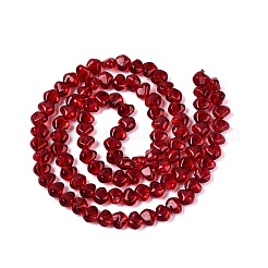 Baking Paint Transparent Glass Beads Strands&nbsp;GLAA-Q109-01A-04