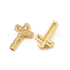 Easter Brass Micro Pave Clear Cubic Zirconia Pendants&nbsp;CU-CBADC6C-10G-03