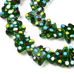 Handmade Bumpy Lampwork Beads Strands&nbsp;LAMP-Q031-012