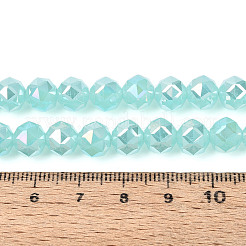 AB Color Plated Imitation Jade Glass Round Beads Strands&nbsp;EGLA-T029-8mm-12J-03