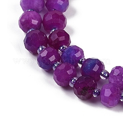 Natural Dyed White Jade Beads Strands&nbsp;G-H057-A22-05