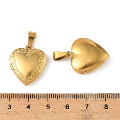316 Stainless Steel Locket Pendants&nbsp;STAS-O135-06G