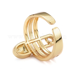 Brass Cuff Rings&nbsp;KK-H741-07G