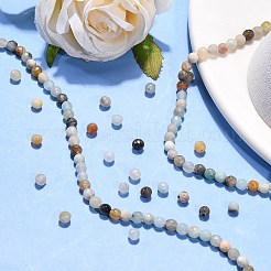 Natural Flower Amazonite Beads Strands&nbsp;X-G-G545-06