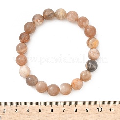Natural Sunstone Stretch Bracelets&nbsp;X-BJEW-E373-10mm-04